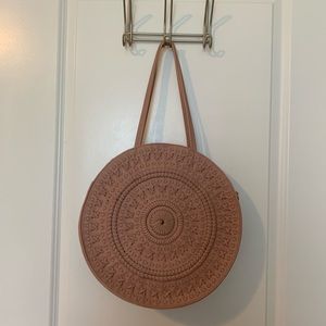 Anthropologie Blush Circle Tote
